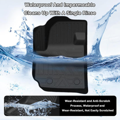 All Weather Floor Mats for 2016-2019 Chevy Cruze (No Fit 2016 Cruze Limited), Chevy Cruze Floor Mats, 1st and 2nd Maximum Coverage, 3D Waterproof TPE Rubber Protector Car Mats Full Set Liners