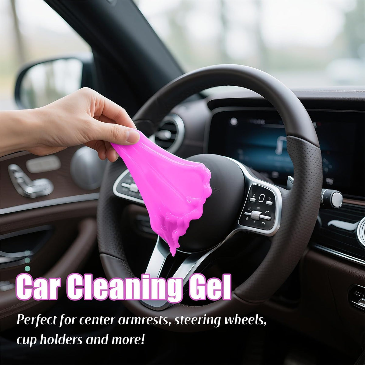 ASFSKY Car Cleaning Gel (Blue,Mint) Cleaning Putty Universal Dust Cleaning Car Interior Cleaner Keyboard Dust Remover Car Slime Gifts for Men Women girl（1 pack）