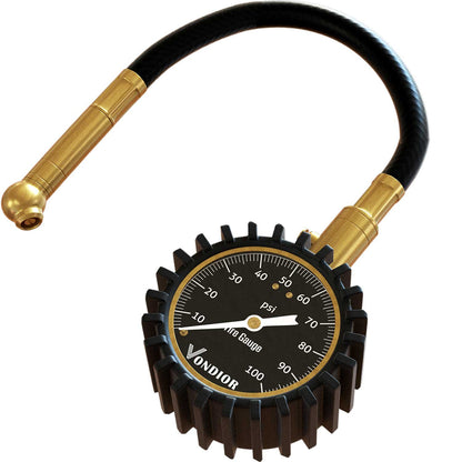 Tire Pressure Gauge - (0-60 PSI) Heavy Duty, Certified ANSI Accurate with Large 2 Inch Easy to Read Glow Dial, Low - High Air Pressure Gauge. Tire Gauge for Car and Trucks Tires by Vondior