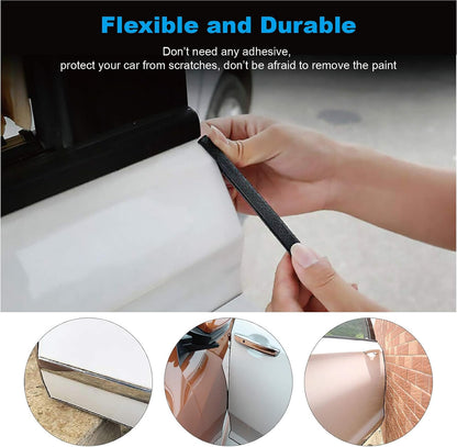 Car Door Edge Guards Clear, 16Ft Rubber Seal Protector U Shape Edge Trim Car Door Edge Protection Fit for Most Car