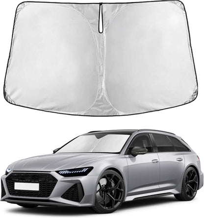 EcoNour Car Windshield Sun Shade | 2025 Upgraded Innovative No-Light-Pass Technology for Maximum Coverage | Foldable Sun Shade Keeps Your Vehicle Cool | Must-Have Car Accessories | Small (59" x 29") - Colors B