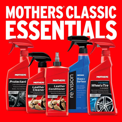 Mothers Leather Conditioner, 12 oz. — Advanced pH Balanced Formula with Lanolin & Neatsfoot Oil, Replenishes Natural Oils Lost to Heat & Sun, Protects & Prevents Fading, Drying & Cracking (06312)