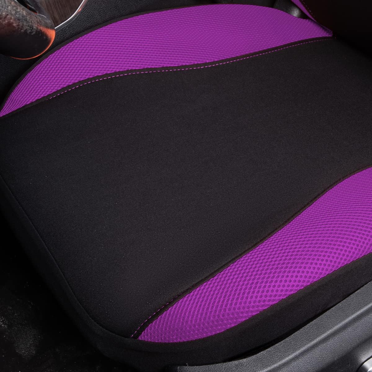 Flying Banner Butterfly car seat Covers ful Set Fashion Universal Lady Woman Female Rear Bench Split Colorized (Pink, 2 Fronts - Lace)