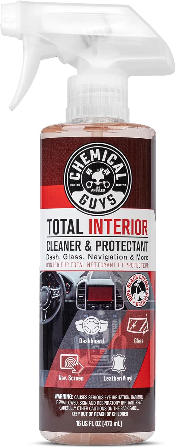 Chemical Guys Total Interior Cleaner Variety Kit With Storage Bag New Car And Black Cherry Scents Microfiber Towels Giftable Car Care Set