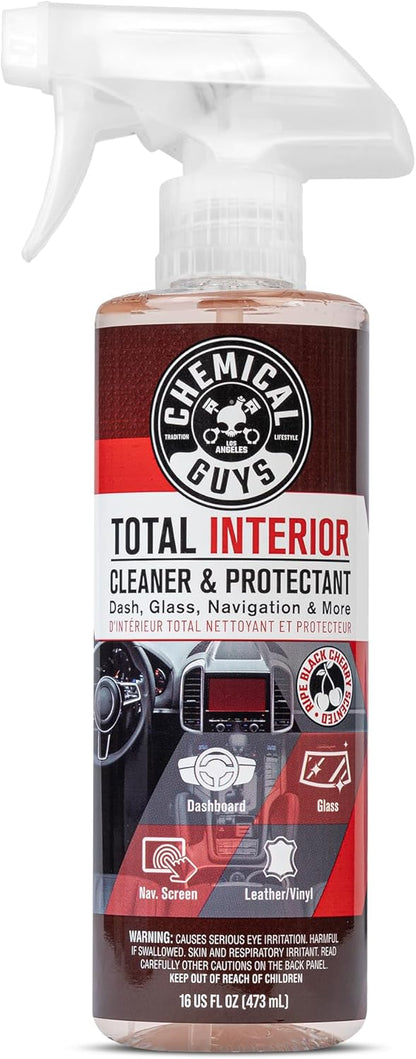 Chemical Guys Total Interior Cleaner Variety Kit With Storage Bag New Car And Black Cherry Scents Microfiber Towels Giftable Car Care Set