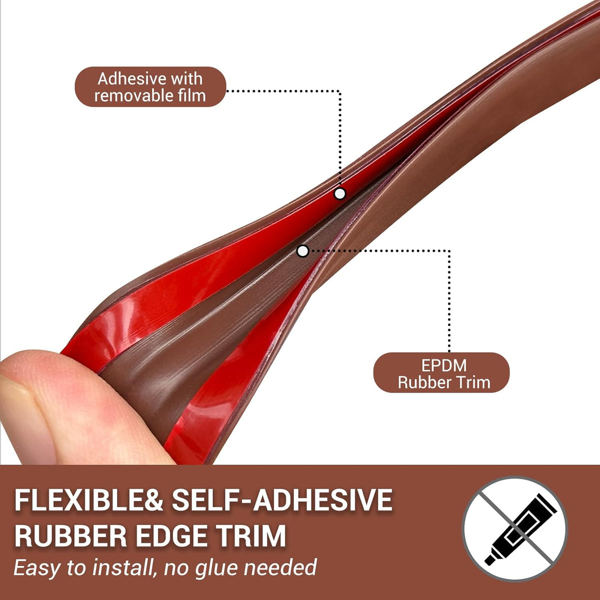 Rubber Edge Trim, 1/16" Self Adhesive Flexible U Channel Edge Protecter for Sheet Metal, Car Doors, U Shaped Sharp Edge Guards, Fit for 0-5/64" Wide Edge, Black Color, 10Ft, EPDM Material
