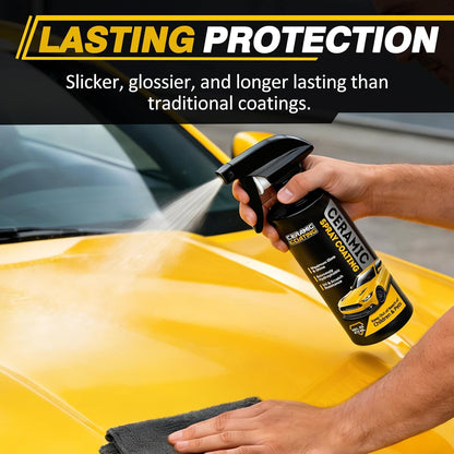 Extremely Hydrophobic Ceramic Coating, Multi-Use Ceramic Spray Coating for Vehicle, Boat, RV & Motorcycle, Adds High Gloss, Car Detailing Spray 16 oz