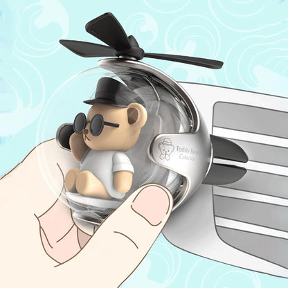 Pilot Car Air Freshener, Cute Dog Car Vent Clip Air Freshener Automotive Air Outlet Fan Diffuser, Automotive Interiors Vent Decoration (Shake Head Style - Dog)