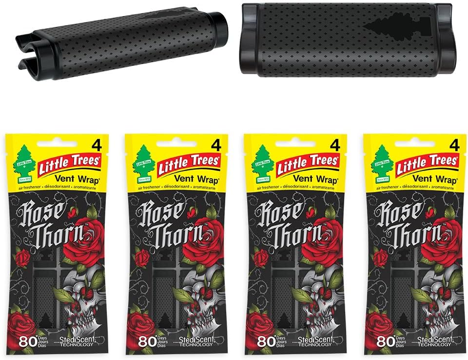 LITTLE TREES Car Air Freshener | Vent Wrap Provides Long Lasting Scent, Invisibly Fresh | New Car Scent, 16 Air Fresheners
