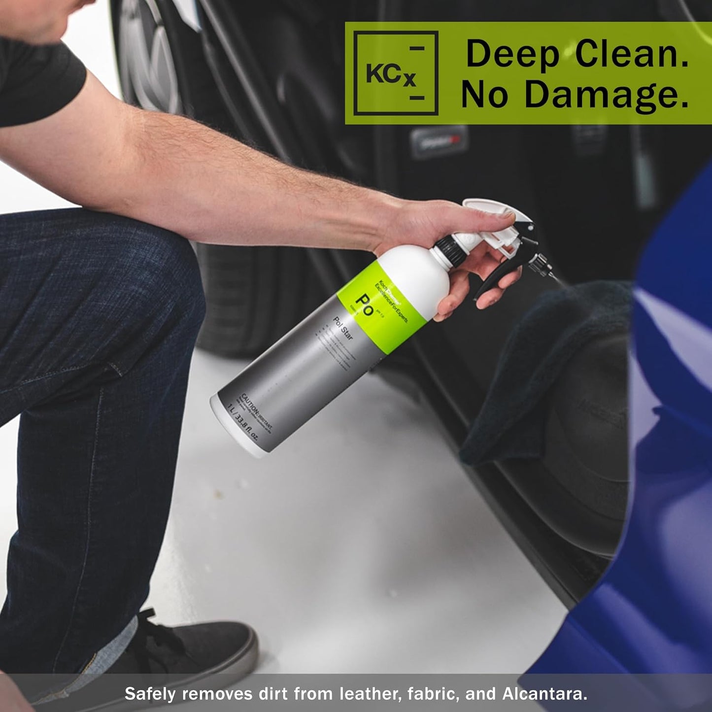 KOCHCHEMIE - Pol Star - Textile, Leather & Suede Cleaner; Natural Cleaner, Protection Formula; No Water Marks (1 Liter)
