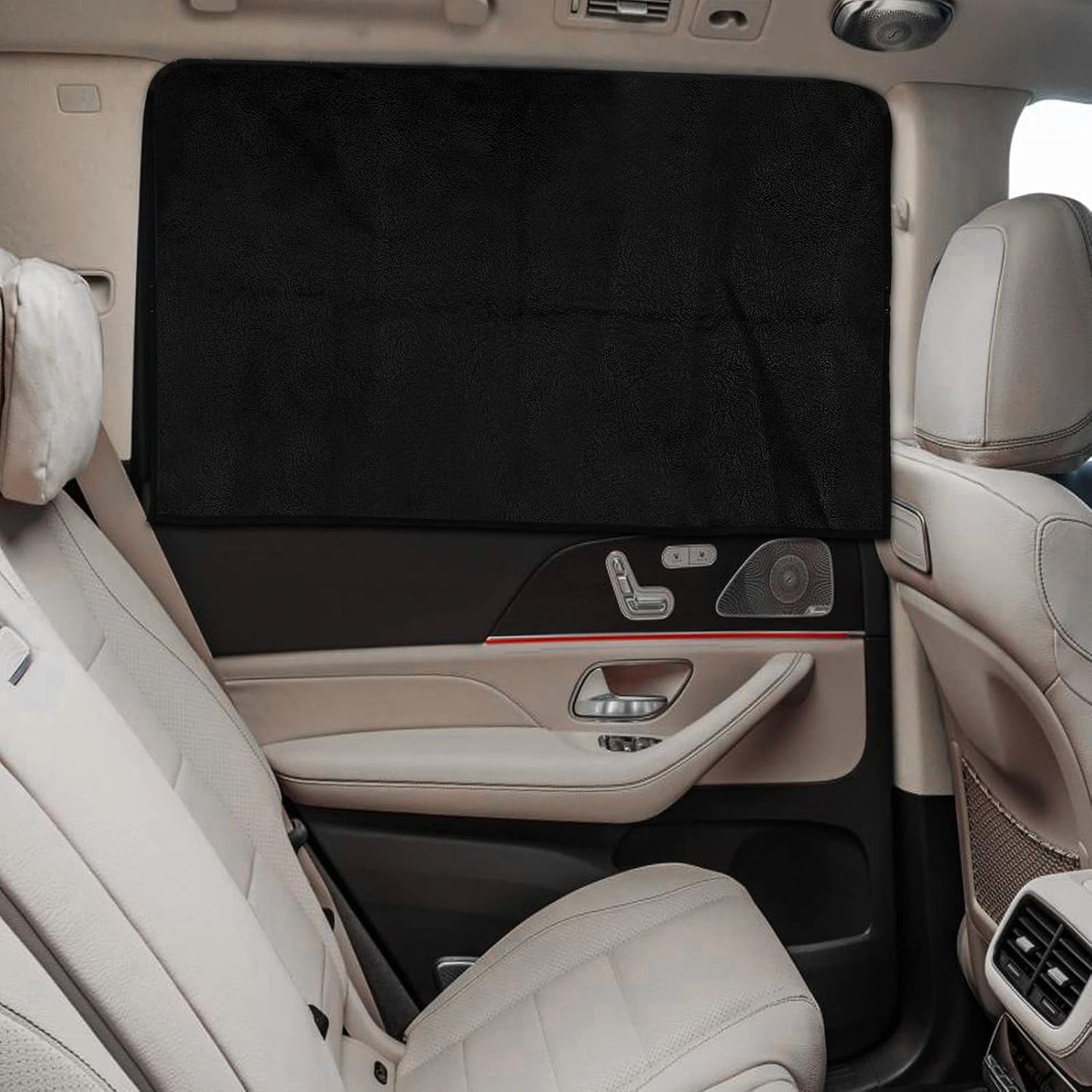 ZATOOTO Suede Car Window Shades 4PCS - Car Window Covers for Ultimate Privacy, UV Protection, and Heat Insulation, Side Window Sun Shade Perfect for Camping, Travel, Baby Safety, and Daily Use