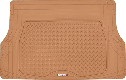 Motor Trend Heavy Duty Utility Cargo Liner Floor Mats for Car Truck SUV, Trimmable to Fit Trunk, All Weather Protection