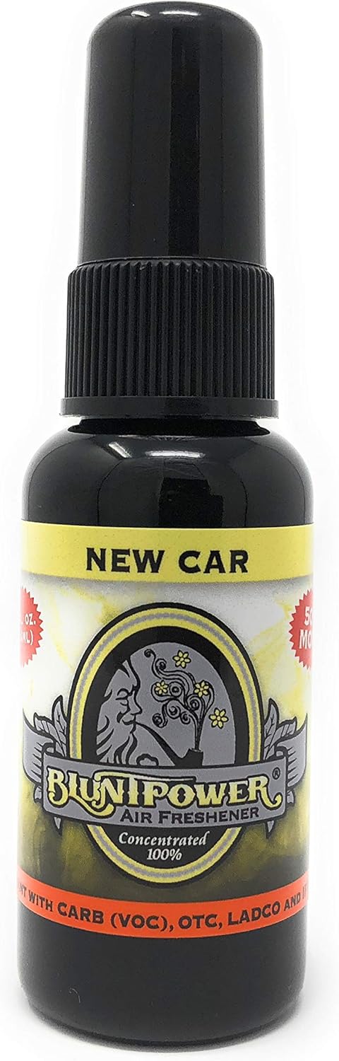 BluntPower (Baby Powder, 1 Pack) Concentrated Air Freshener Spray - Oil-Based Room Diffuser Spray - Long-Lasting Bathroom Scent, Car Freshener & Odor Eliminator - Colors A