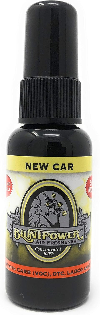 BluntPower (Baby Powder, 1 Pack) Concentrated Air Freshener Spray - Oil-Based Room Diffuser Spray - Long-Lasting Bathroom Scent, Car Freshener & Odor Eliminator - Colors A
