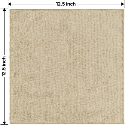 HOMEXCEL Microfiber Cleaning Cloth 12 Pack, 12.5 x 12.5 inch Microfiber Towels for Cars, Ultra Absorbent Washing Cloth, Lint Free Streak Free Cleaning Rags for Car, Kitchen, and Window (Grey)
