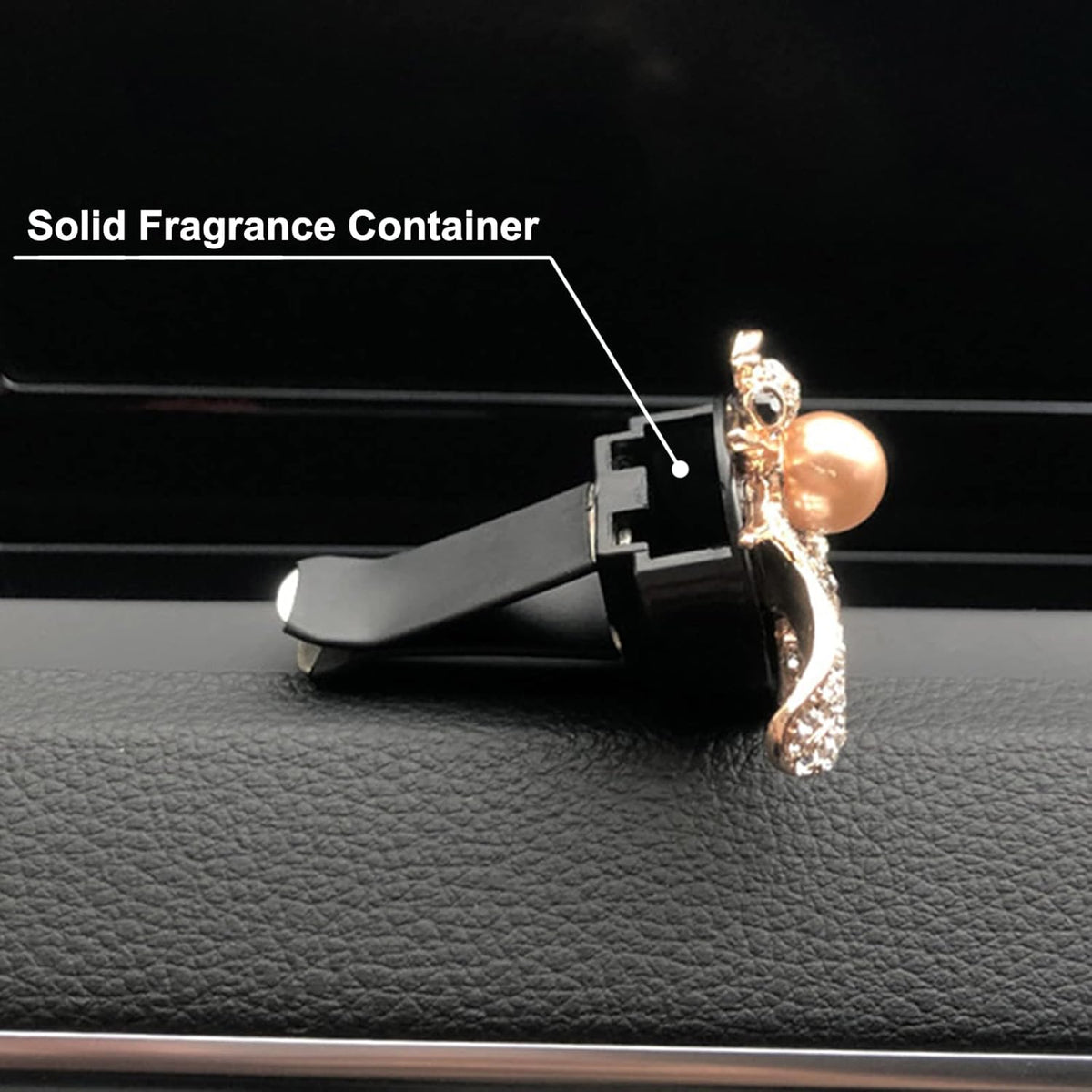 2 Pieces Small Bee Air Vent Clips Bling Bee Car Accessories Cute Car Air Freshener Rhinestone Gift Decorations Charm Car Clip Interior Air Vent Decor