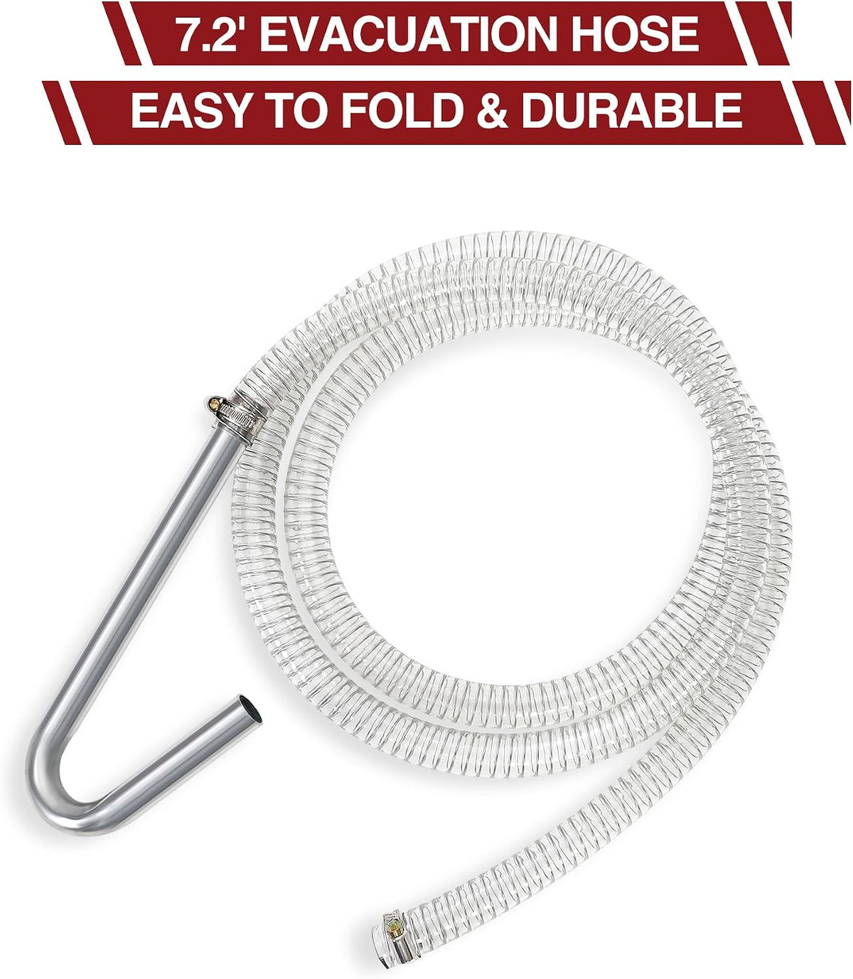 KYBOLT 15 Gallon Oil Drain Pan with Pump & 8 Ft Hose, T Folding Handle & Low Profile Rolling Oil Drain Cart for Truck Cars SUVs, Metal, White