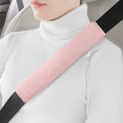 LACDL Extra Long Seatbelt Cover Super Soft Furry for Adults Kids Women & Men, Thick Plush Full Car Seat Belt Strap Cushion, Fluffy Shoulder Pad Protector, Auto Interior Accessories, 1pc, Black, 15.5in