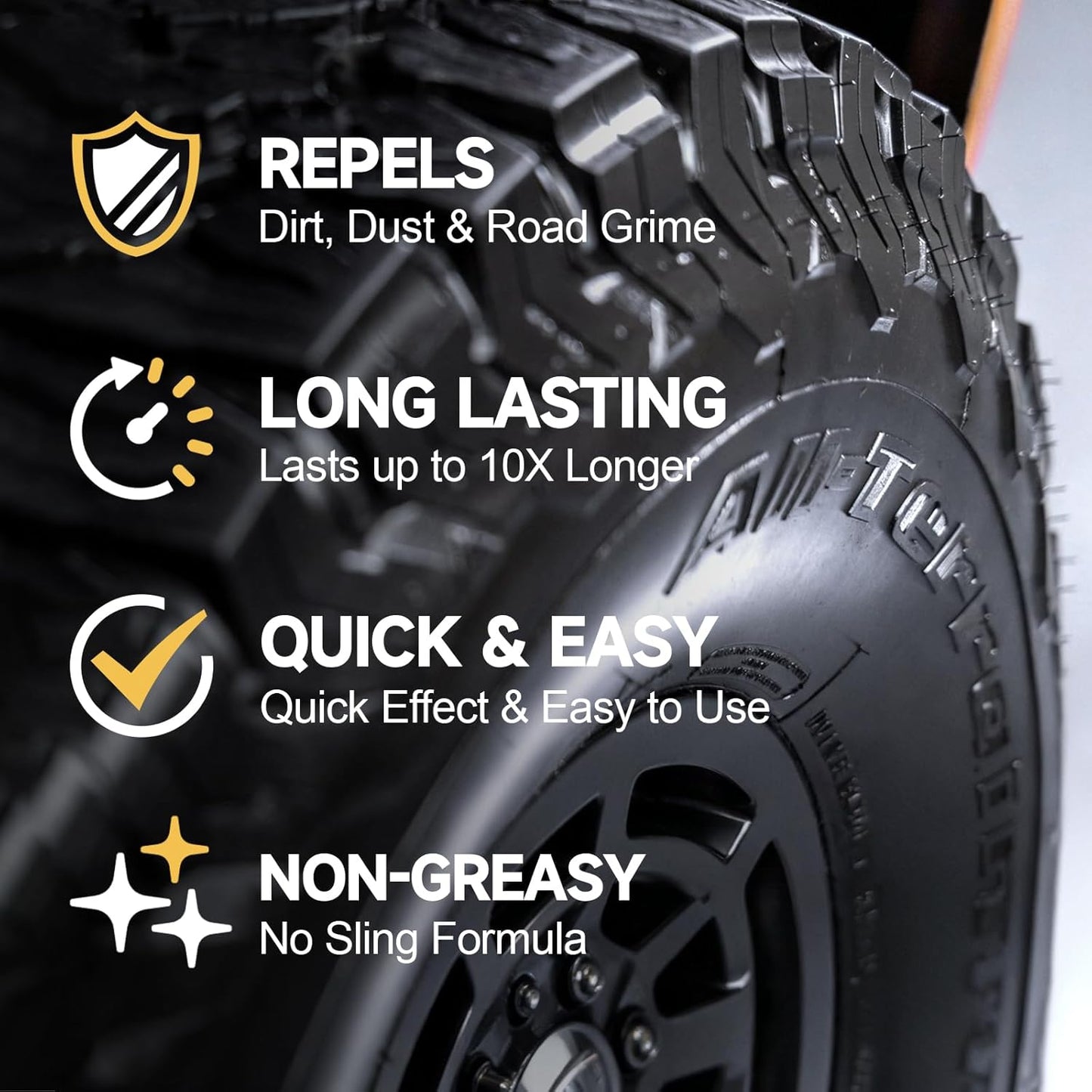 toretark Ceramic Tire Shine Spray — High-Gloss Wet Look Tire Coating with Ultra-Dense Nylon Brush Applicator, UV Protection, Long-Lasting Shine for Car Truck RV Motorcycle (16 Fl Oz)