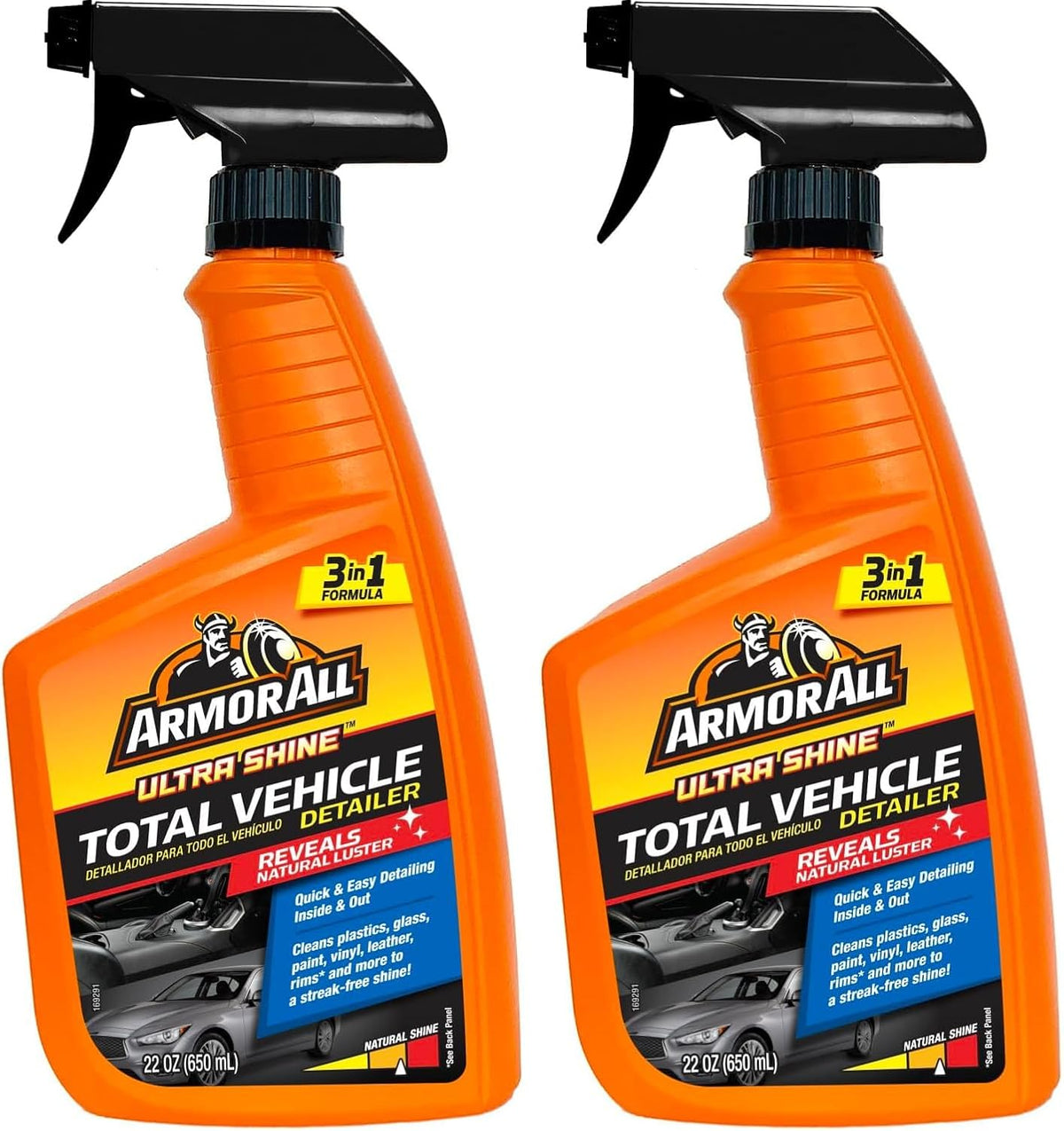 Armor All Ultra Shine Total Vehicle Detailer by Armor All, Car Detailer Spray for Interior and Exterior Use, 22 Fl Oz