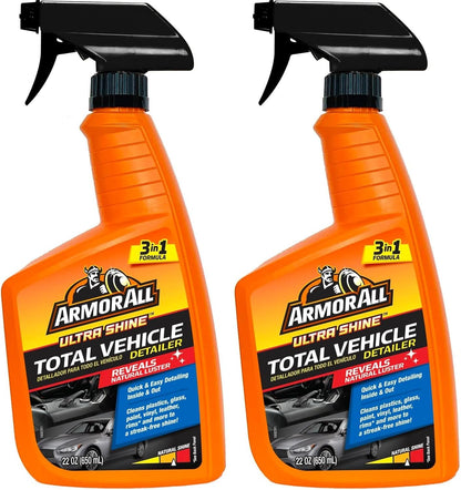 Armor All Ultra Shine Total Vehicle Detailer by Armor All, Car Detailer Spray for Interior and Exterior Use, 22 Fl Oz