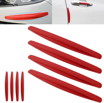 Anti-Collision Patch Car Bumper Guard Strip Anti-Scratch Bumper Protector Trim Universal Rear Bumper Protector Car Door Edge Guards Car Side Door Edge Guards Protector (Black-4Pack)