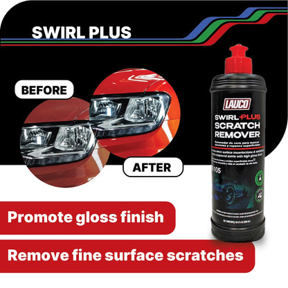 LAUCO Paint Correction Compounds Step 1, 2, 3, Swirl Remover 8oz Kits, with a Towel, Silicone-Free, Clear Coat Safe Scratch Remover, Swirl Correction & High Gloss Finishing