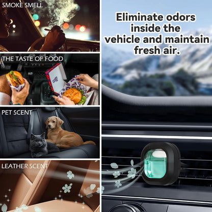 SCENTORINI Car Air Freshener Vent Clips, 3 Vent Clips &12 Refills, New Car, Lavender, Sea Breeze Scent, Auto Fresheners for Men Women, Long Lasting Automotive Air Fresheners for Car Odor Eliminator