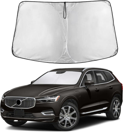 EcoNour Car Windshield Sun Shade | 2025 Upgraded Innovative No-Light-Pass Technology for Maximum Coverage | Foldable Sun Shade Keeps Your Vehicle Cool | Must-Have Car Accessories | Small (59" x 29") - Colors J