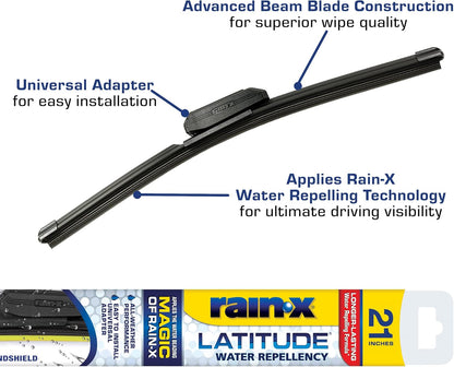 Rain-X 810363 Repellency Water Repellent Wiper Blades, 22" Windshield Wipers (Pack of 2), All Weather Streak-Free for Enhanced Visibility w/Water Repellency Formula [Amazon Exclusive] - Colors A
