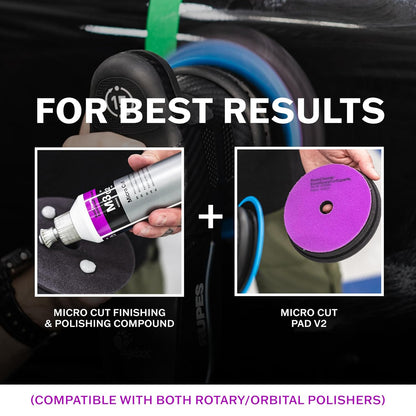 Koch-Chemie - Micro Cut Polishing Compound - Silicone Oil-Free; Permanent Removal of Holograms, Fine Scratches, and Sanding Marks to P3000 Grain Size; High Gloss Finish (250 milliliters)