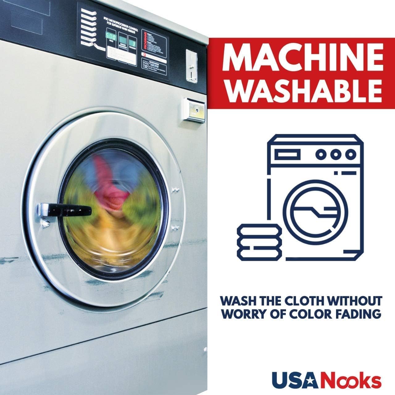 USANOOKS Premium 300GSM Microfiber Cleaning Cloth - 12.5"x12.5" High Performance - 1200 Washes, Ultra Absorbent Microfiber Towels for Cars Undercarriage, Rims & Engine Bay Cleaning - Microfiber Cloth