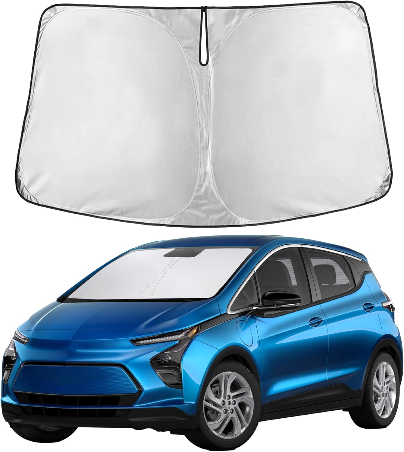 EcoNour Car Windshield Sun Shade | 2025 Upgraded Innovative No-Light-Pass Technology for Maximum Coverage | Foldable Sun Shade Keeps Your Vehicle Cool | Must-Have Car Accessories | Small (59" x 29") - Colors B