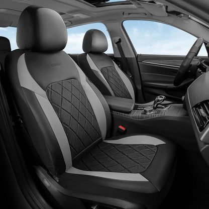 Coverado Car Seat Covers, Seat Covers Full Set, 5 Seats Automotive Seat Cover, Mesh Breathable Seat Protectors, Universal Fit for Most Cars