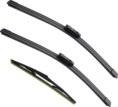 3 Factory Wiper Blade Replacement for Subaru Impreza 2017-2020 2021 2022 2023 Crosstrek 2018-2021 2022 2023 Original Equipment Windshield Wiper Blades Set - 26"/16"/12"(Set of 3) Top Lock - Colors B