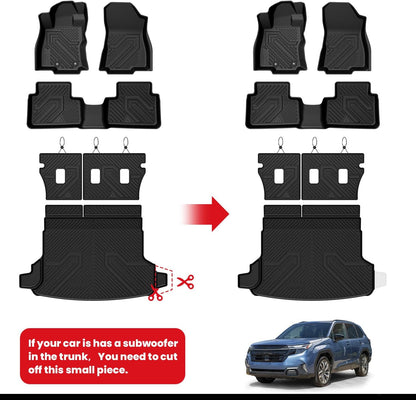 LASFIT Floor Mats Fits for Hyundai Sonata 2020-2026 (Only for FWD & Gas) & Kia K5 2021-2025 (Only for FWD) Custom Fit TPE All Weather Floor Liners Car Mats Accessories, Black
