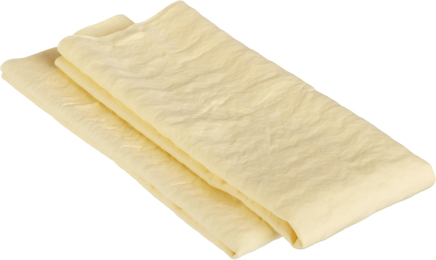 Amazon Basics Super Absorbent Drying Synthetic Chamois Cleaning Cloth, Machine Washable, 26" x 17", Yellow, 2 Pack