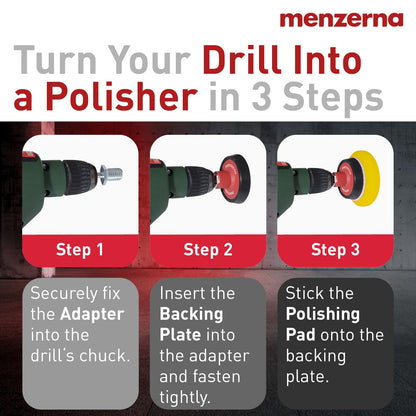 menzerna One-Step Polish 3in1 I Medium Cut Polish with High Gloss Finish & Seal in One I Buffing & Polishing Compound for Car Maintenance I Swirls, Holograms & Scratches I Car Body Repair I 8 fl oz.