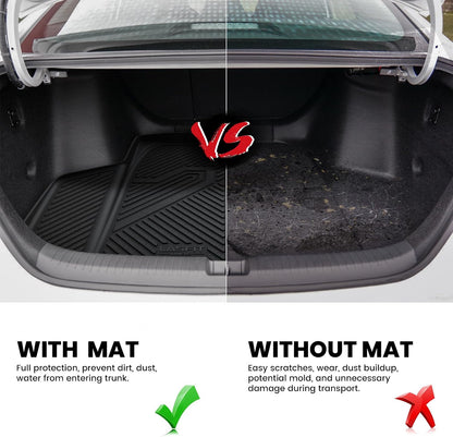 LASFIT Full Set Floor Mats for Honda CR-V 2026 2025 2024 2023 (Gasoline & Hybrid & e:FCEV), All Weather TPE Custom Fit Floor Liners 1st & 2nd Row & Seat Back Mat & Cargo Mat (Upper Position)