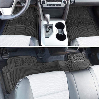 VaygWay Heavy Duty Cargo Liner Trunk Floor Mat – All Weather Trunk Protection Floor Mat - Black Rubber Trimmable Durable Cargo Auto Mat – Universal Fit Car SUV Truck Auto