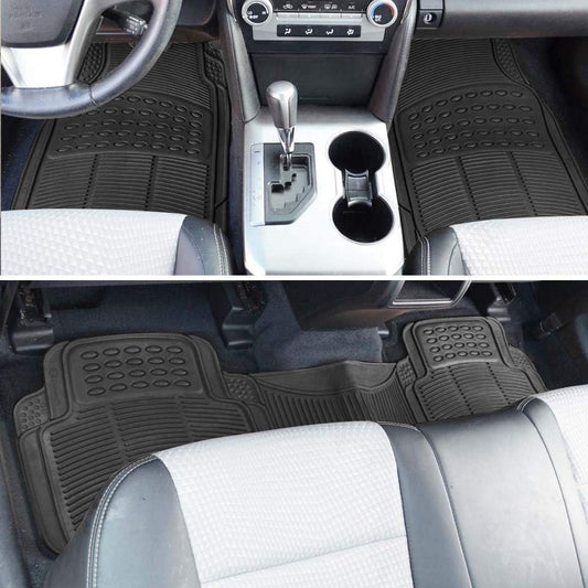 VaygWay Heavy Duty Cargo Liner Trunk Floor Mat – All Weather Trunk Protection Floor Mat - Black Rubber Trimmable Durable Cargo Auto Mat – Universal Fit Car SUV Truck Auto