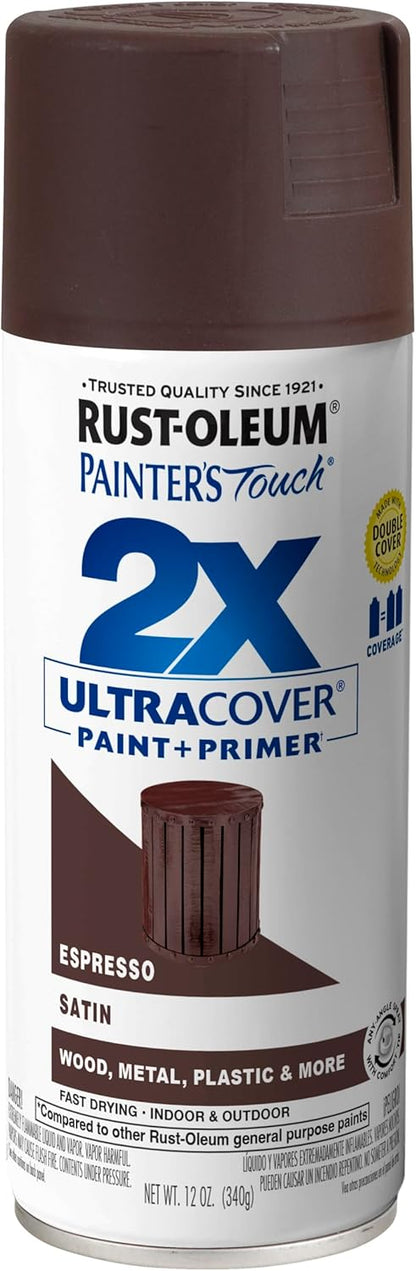 Rust-Oleum 334029 Painter's Touch 2X Ultra Cover Spray Paint, 12 oz, Gloss Clear - Colors C