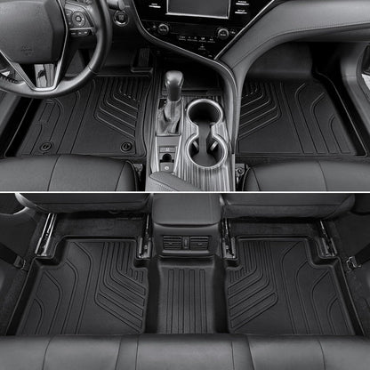 Floor Mats for Toyota Sienna 2021-2026, All Weather Floor Mats Lower Trunk Cargo Liner Accessories, Full Coverage Set (Fit 8-Seat with Spare Tire)
