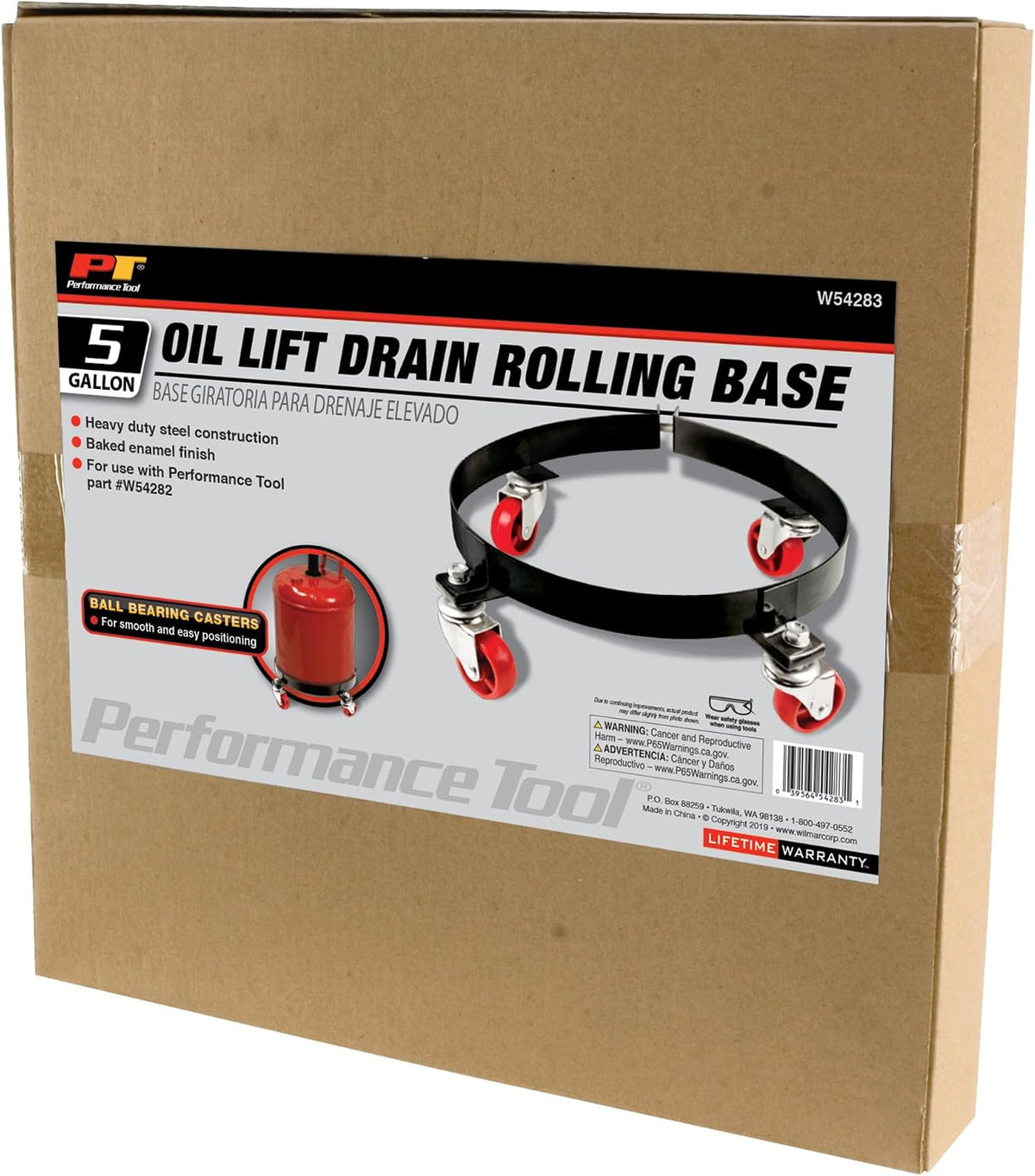 Performance Tool W4071 Black Oil Drain Pan (4.5 gallon)