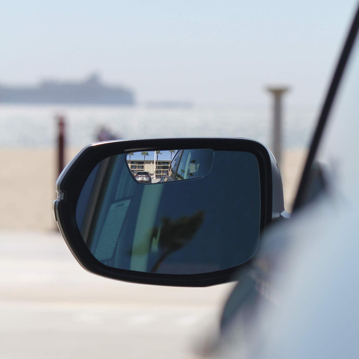 Superfan Blind Spot Mirrors for Cars by Safe View Company – Real Convex Glass for Clear Wide Angle Vision – Safer Lane Changes, Easy Stick-On, Weatherproof & Long Lasting Durability