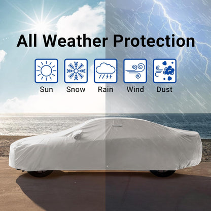 iCarCover Premium Car Cover for 1970-1972 Chevy Monte Carlo Heavy Duty Waterproof All-Weather Automobiles Custom Fit Indoor Outdoor UV Snow Protection Covers with Straps and Bag - Colors B
