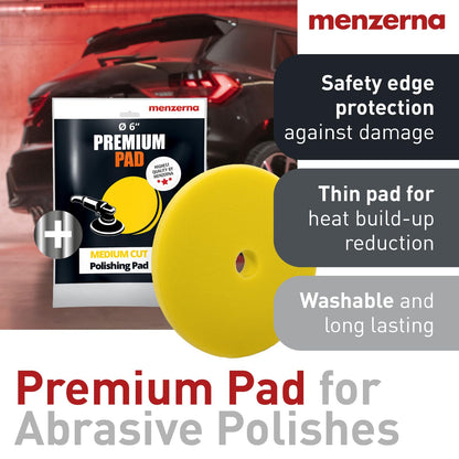menzerna Medium Cut Polish 2500" I Abrasive Polishing Compound for Medium Scratches and Signs of Use I Buffing and Polishing Compound for Scratch Repair & a Glossy Finish I Silicone Free I 8 fl oz.