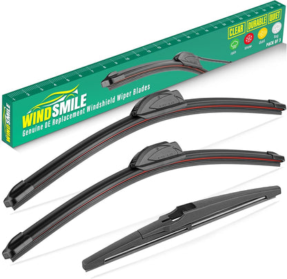26" 16" 11" Windshield Wiper Blades Replacement for Chevrolet Chevy Trax 2024 2025 2026 Premium All Weather Front Rear Wipers Set - OEM Quality (Pack of 3) - Colors E