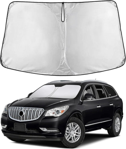 EcoNour Car Windshield Sun Shade | 2025 Upgraded Innovative No-Light-Pass Technology for Maximum Coverage | Foldable Sun Shade Keeps Your Vehicle Cool | Must-Have Car Accessories | Small (59" x 29") - Colors C