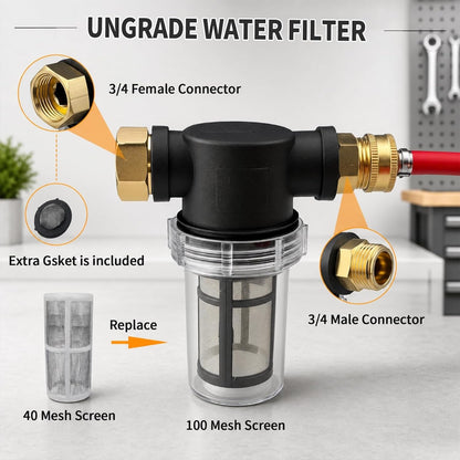 Shop Vac Extractor Hose Kit, Stainless Steel Extractor Wand with Viewing Window and Hose for Upholstery, Carpet Cleaning & Auto Detailing Shop Vacuum with Vacuum Hose, Waterline & Adapter Extractor
